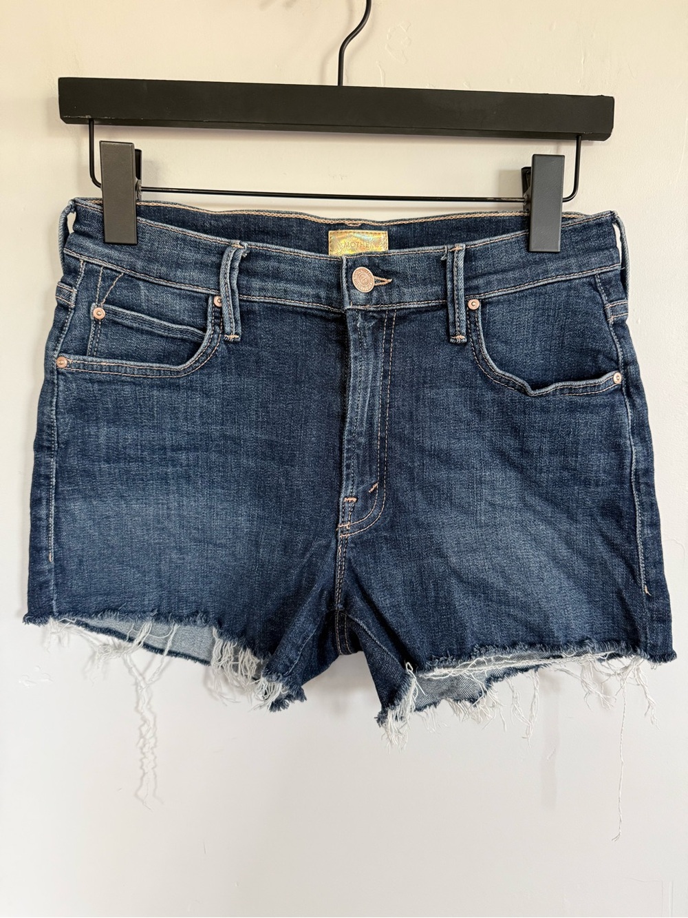 MOTHER Denim The Charmer Fray Short Size 27 - Picture 1 of 9